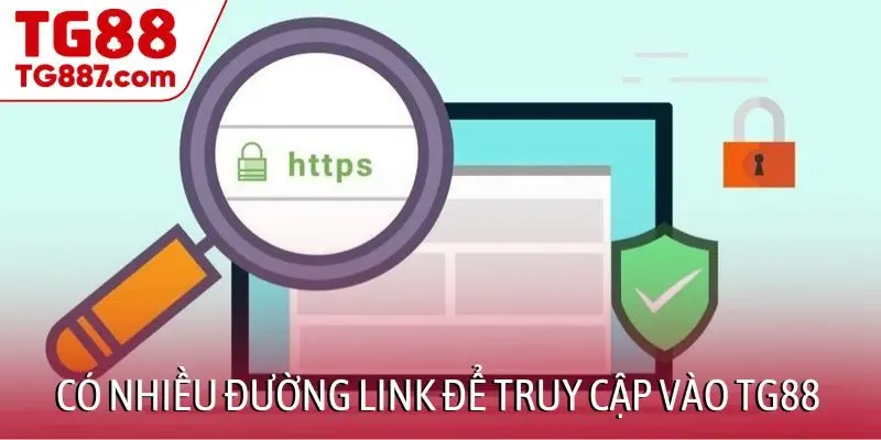 Có nhiều đường link để truy cập vào TG88