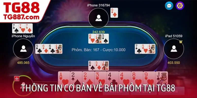 Thông tin cơ bản về bài Phỏm tại TG88